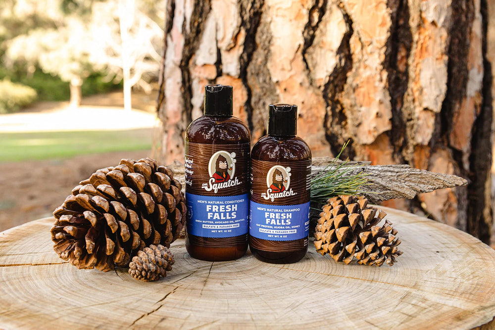 Dr. Squatch Fresh Falls Shampoo lather delivers thorough cleansing with a clean scent.