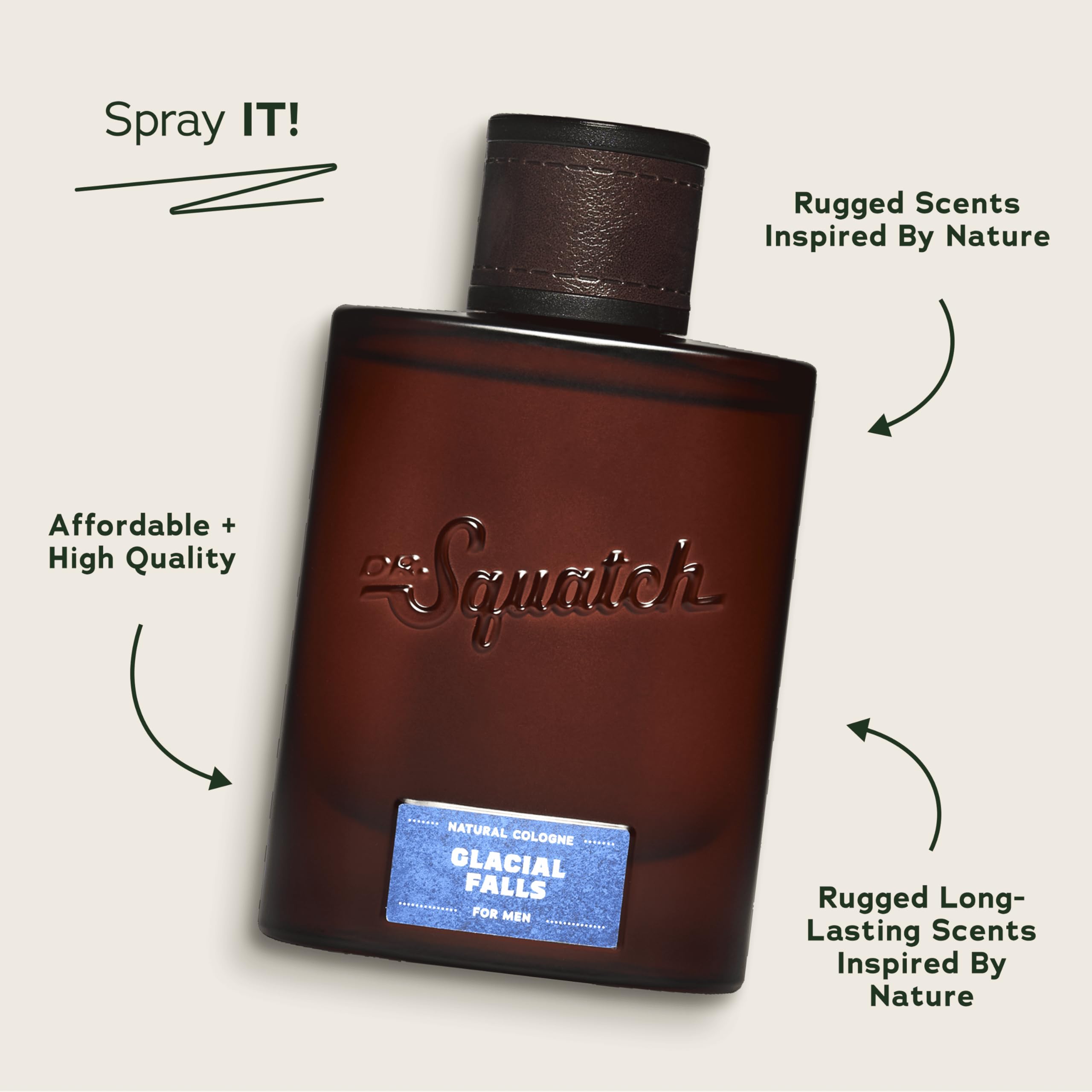 Dr. Squatch Glacial Falls outer packaging highlighting sustainability