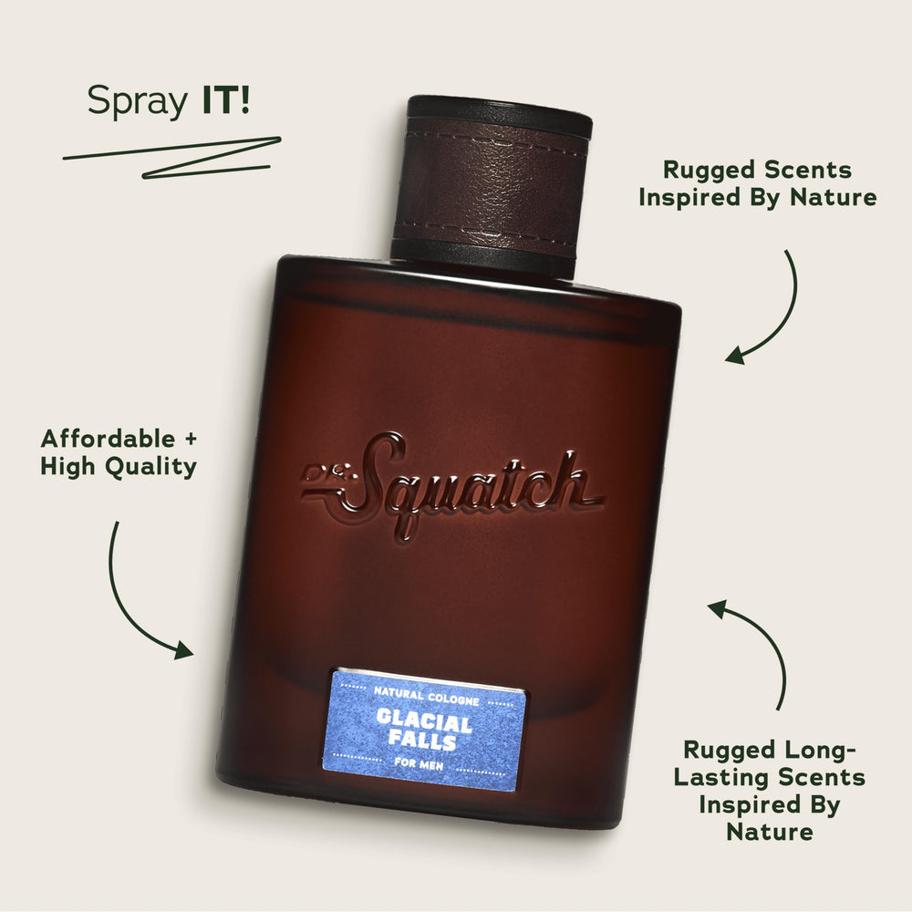 Dr. Squatch Glacial Falls outer packaging highlighting sustainability