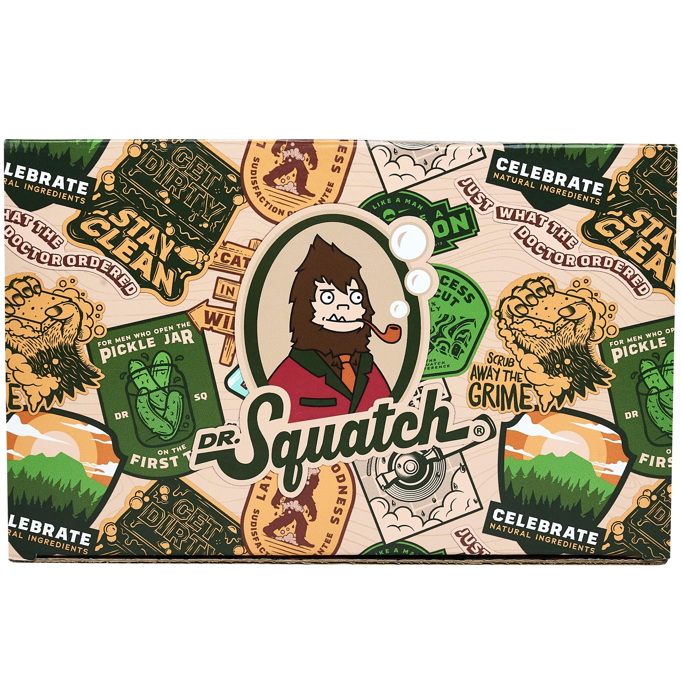 Dr. Squatch ingredients closeup emphasizing skin-friendly, natural-care components
