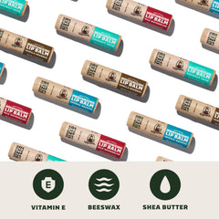 Dr. Squatch Original Mint lip balm provides cooling relief and a matte finish.
