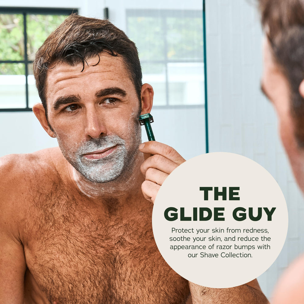 Dr. Squatch Macadamia Oil supports soft, healthy-feeling skin after shaving.