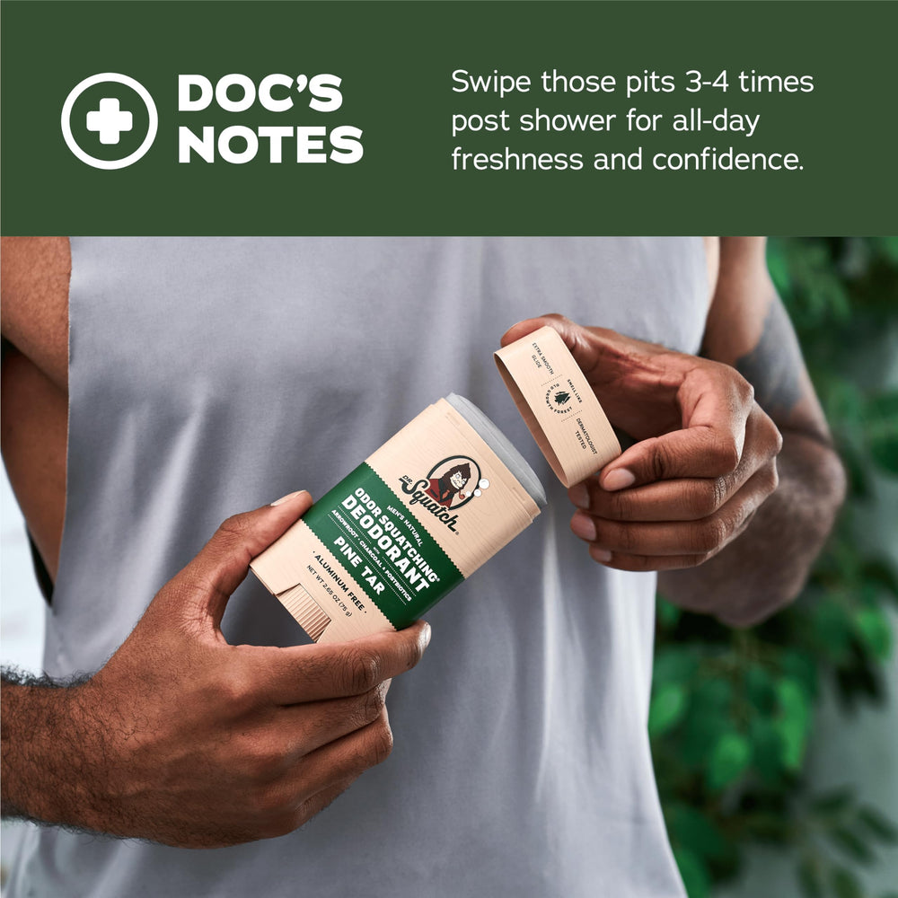 Dr. Squatch men-use scenario evokes rugged routine and fresh confidence everyday.
