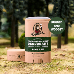 Dr. Squatch natural deodorant 3-pack front view for everyday protection