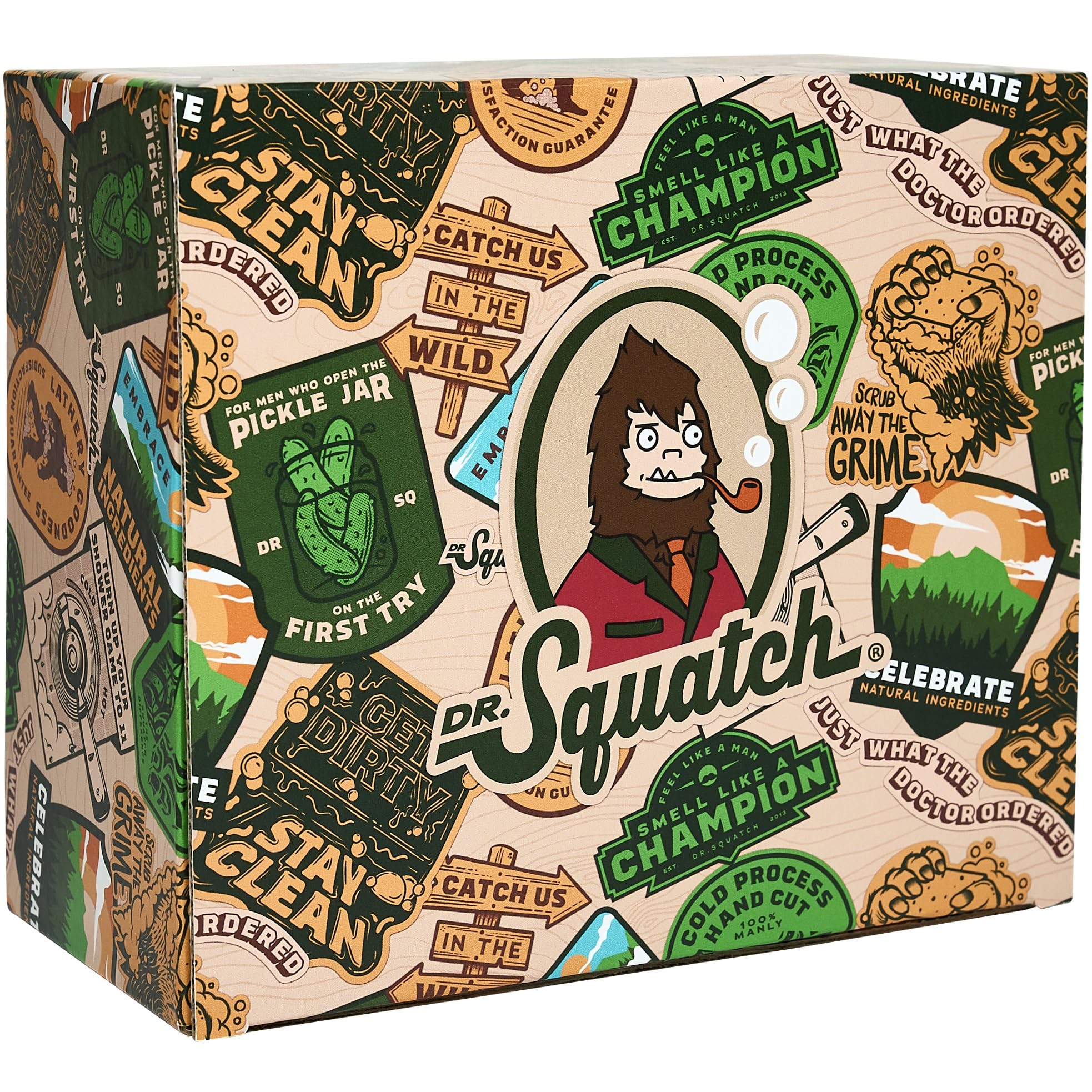 Dr. Squatch natural fragrances closeup featuring naturally-derived scents for everyday freshness