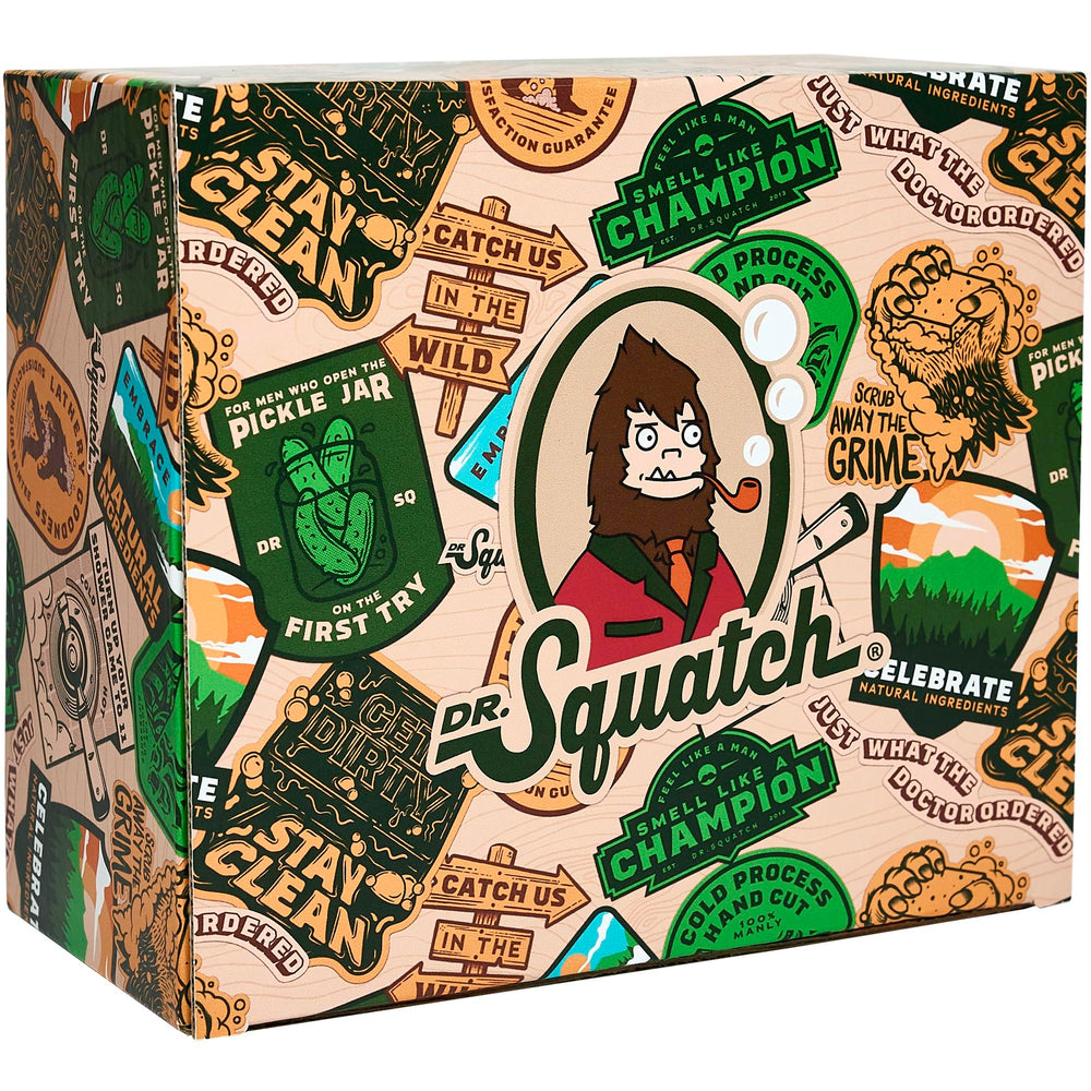 Dr. Squatch natural fragrances closeup featuring naturally-derived scents for everyday freshness