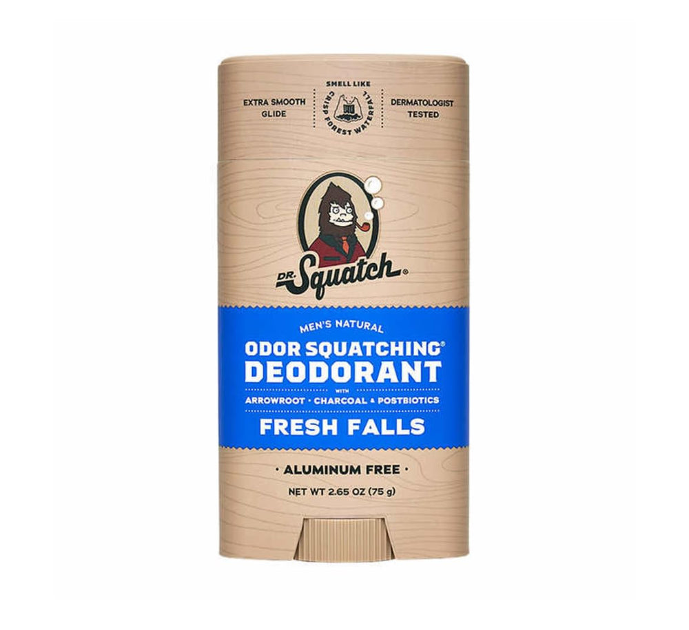 Dr. Squatch arrowroot charcoal probiotics closeup for natural odor control