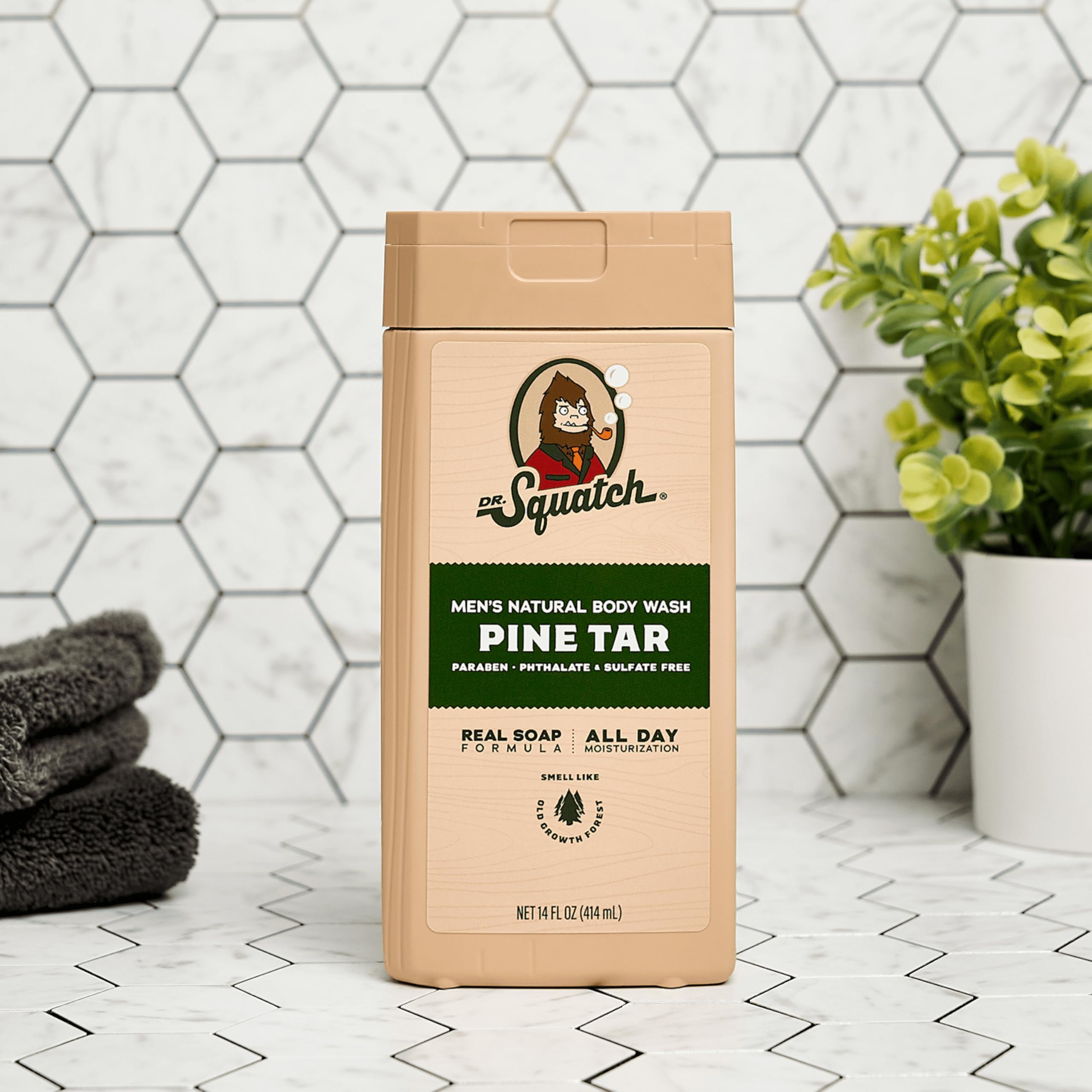 Close-up of Dr. Squatch natural ingredients underscores nourishing, non-irritating formula