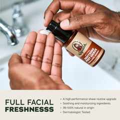 Dr. Squatch natural ingredients graphic highlights shea butter and macadamia for nourishment