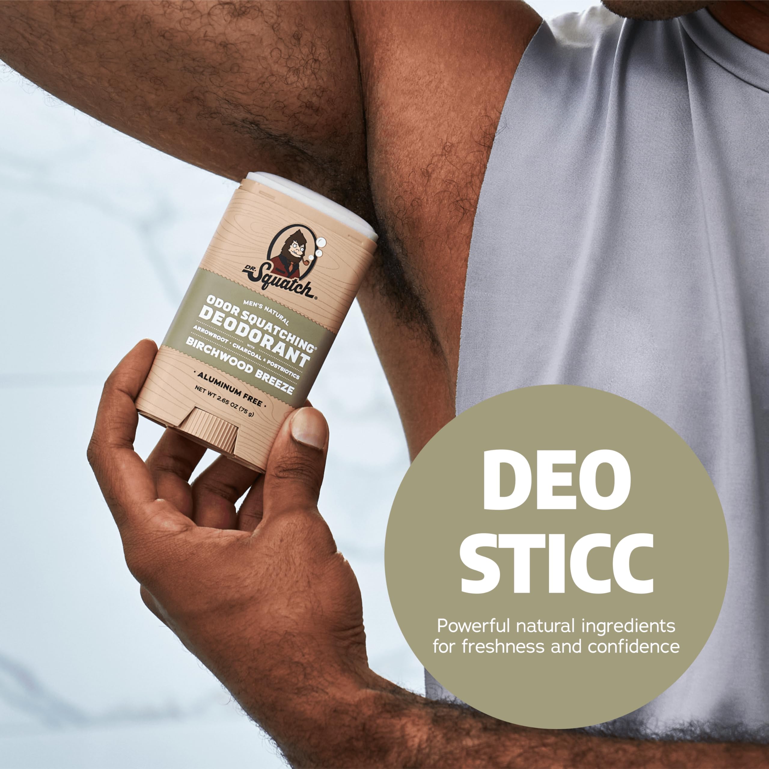 Dr. Squatch naturally-derived fragrance delivers Birchwood Breeze scent all day