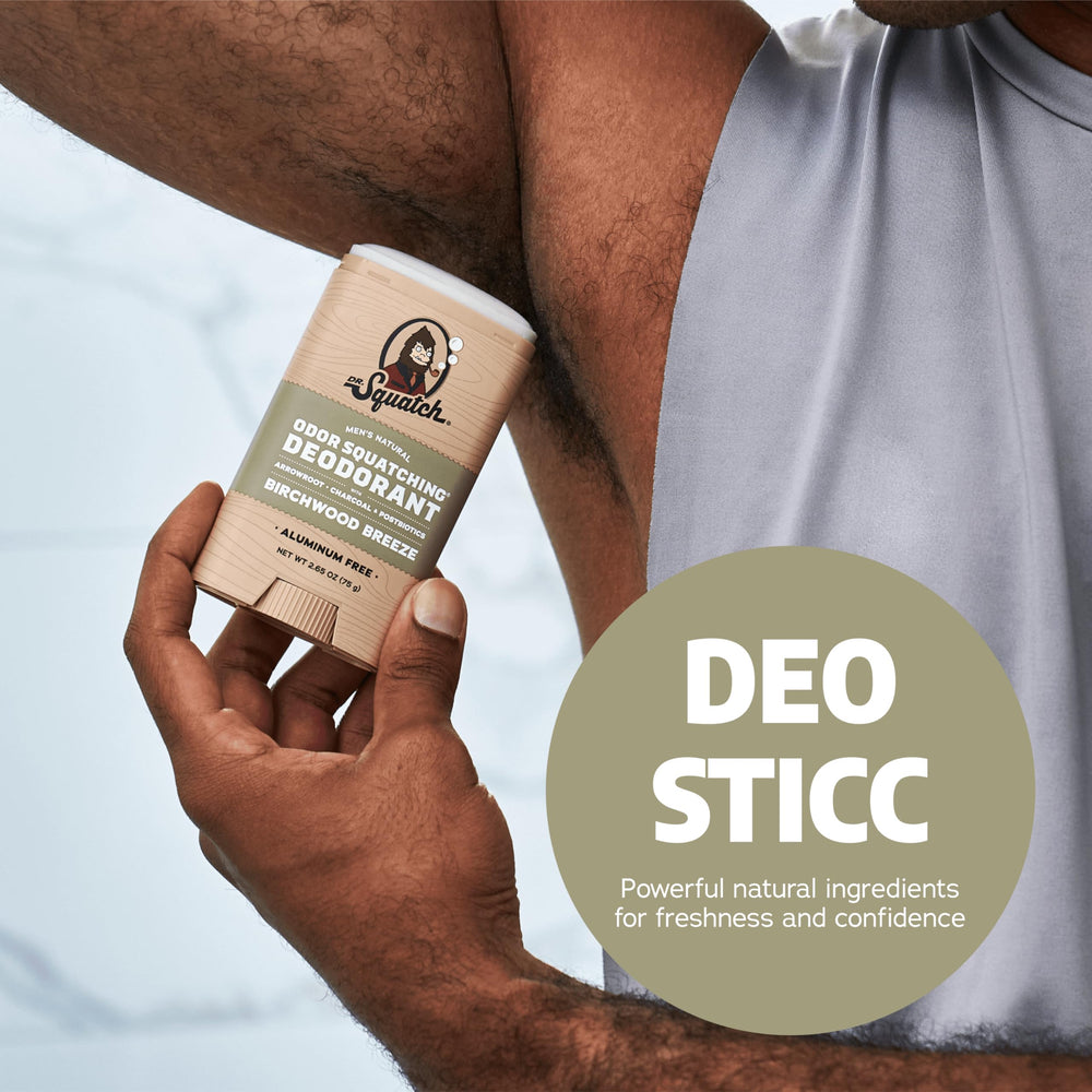 Dr. Squatch naturally-derived fragrance delivers Birchwood Breeze scent all day