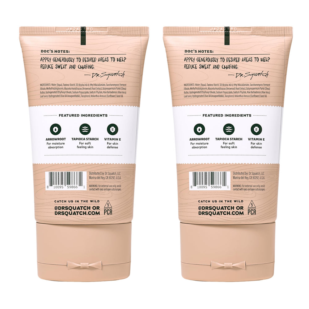 Dr. Squatch Unscented 2-pack product shot with clean branding.