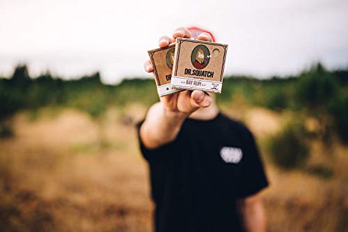 Dr. Squatch Pine Tar bar soap chunk delivers bold bubbles and scent.