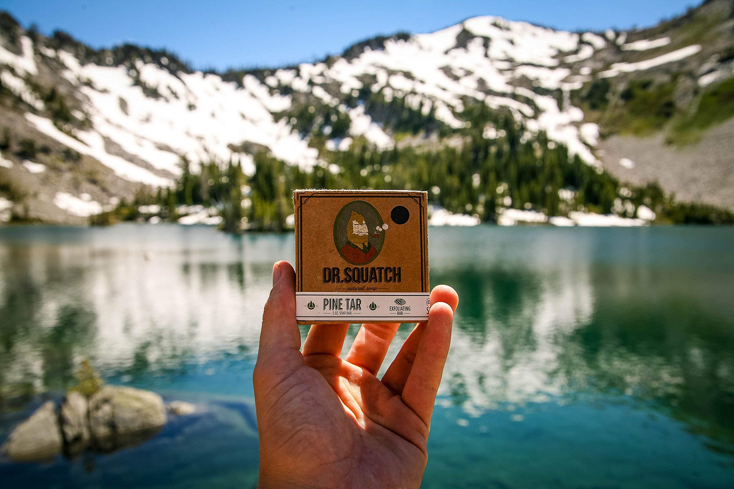 Ingredients reveal coconut and olive oils in Dr. Squatch Pine Tar Soap.