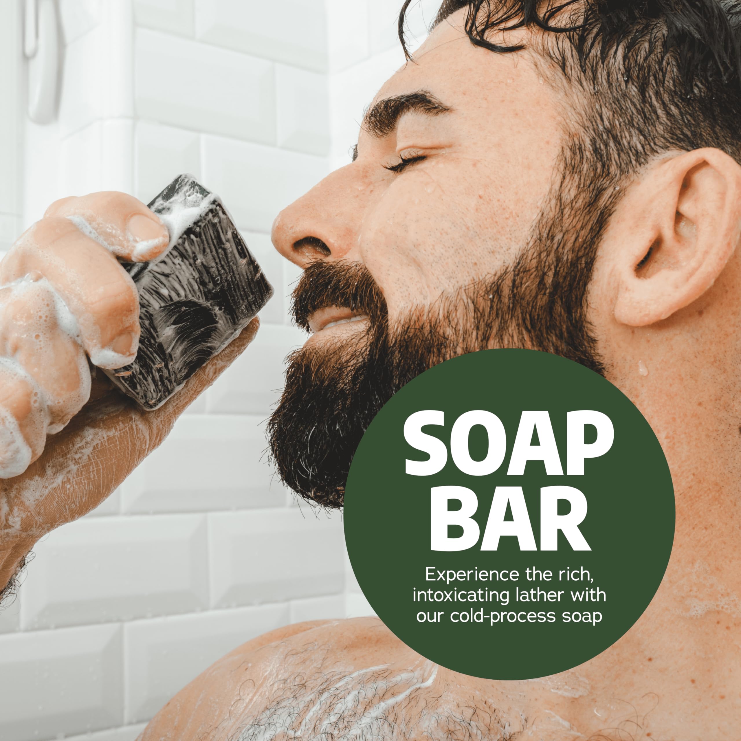 Dr. Squatch postbiotic deodorant label detail points to gentle protection and skin-supporting benefits.
