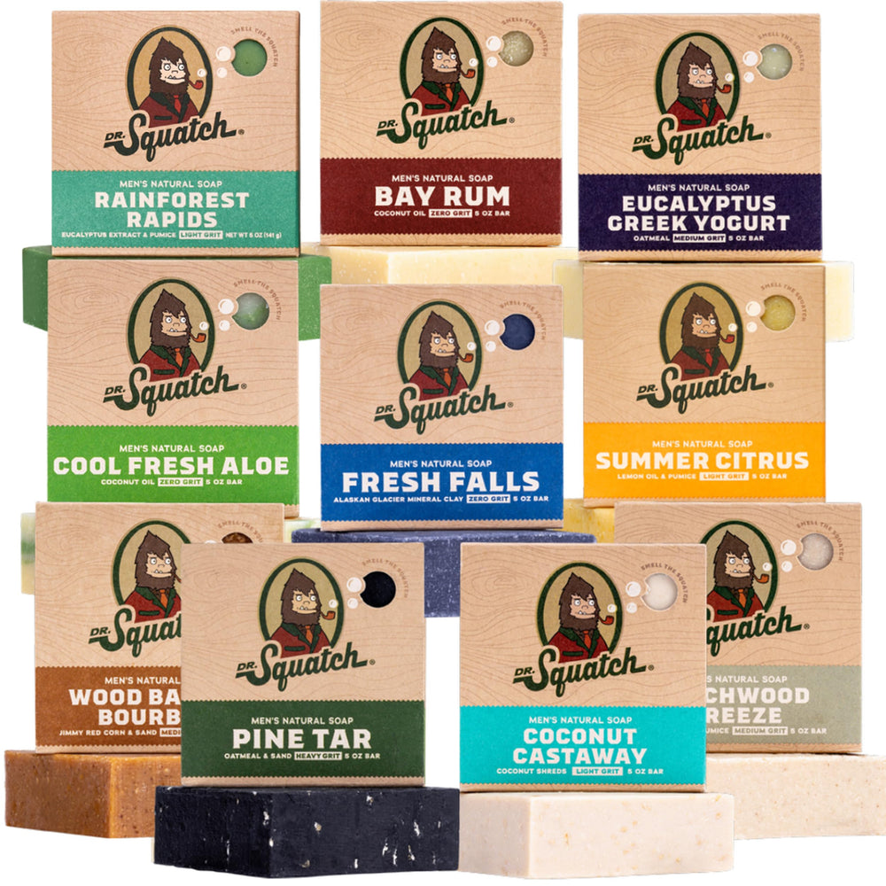 Dr. Squatch Rainforest Rapids bar for a refreshing morning cleanse.
