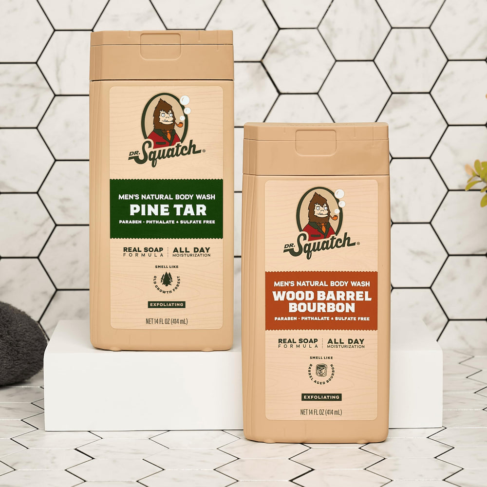 Dr. Squatch Scent-Lock technology badge indicates longer-lasting masculine fragrance.
