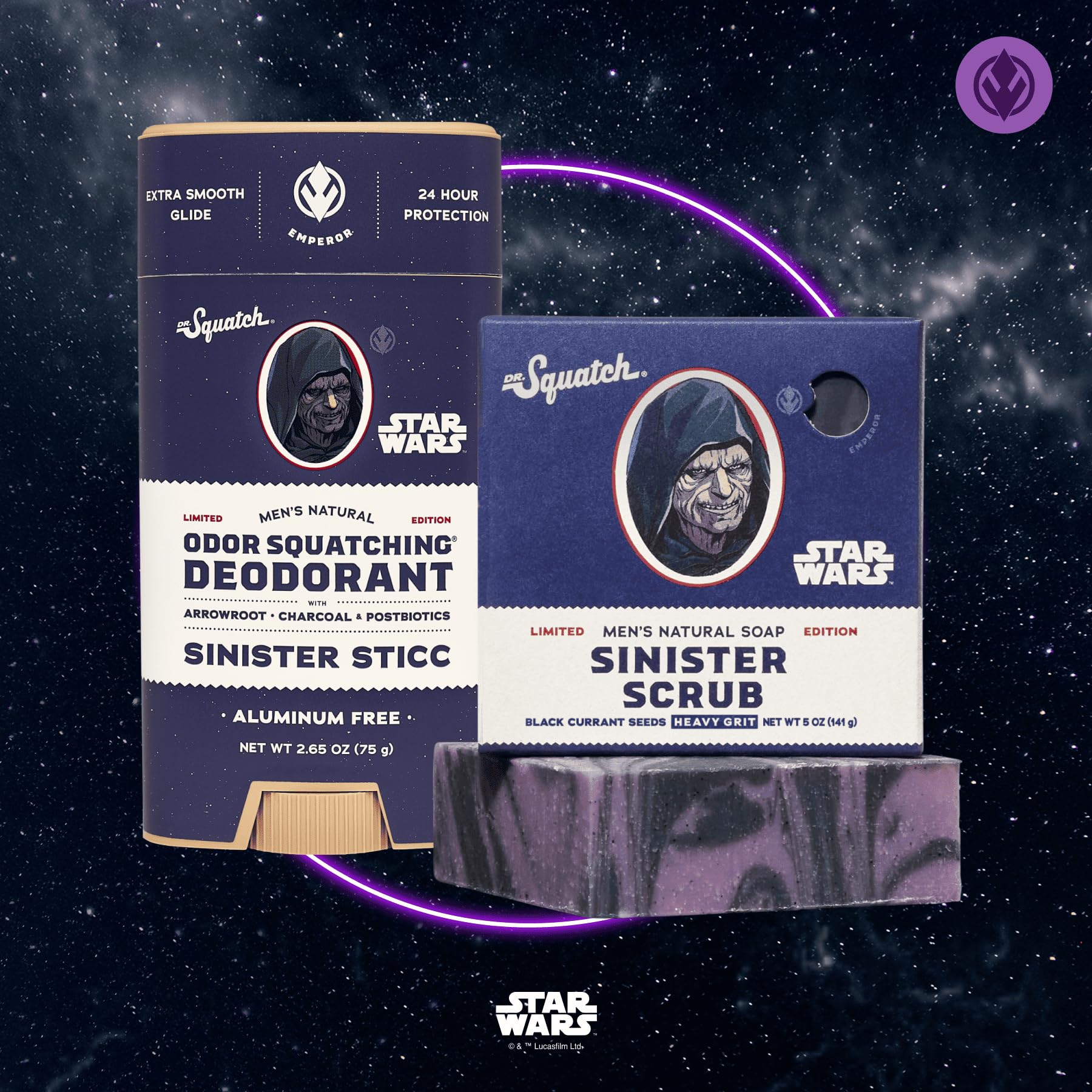 Dr. Squatch Sinister Sticc deodorant stick for long-lasting odor control