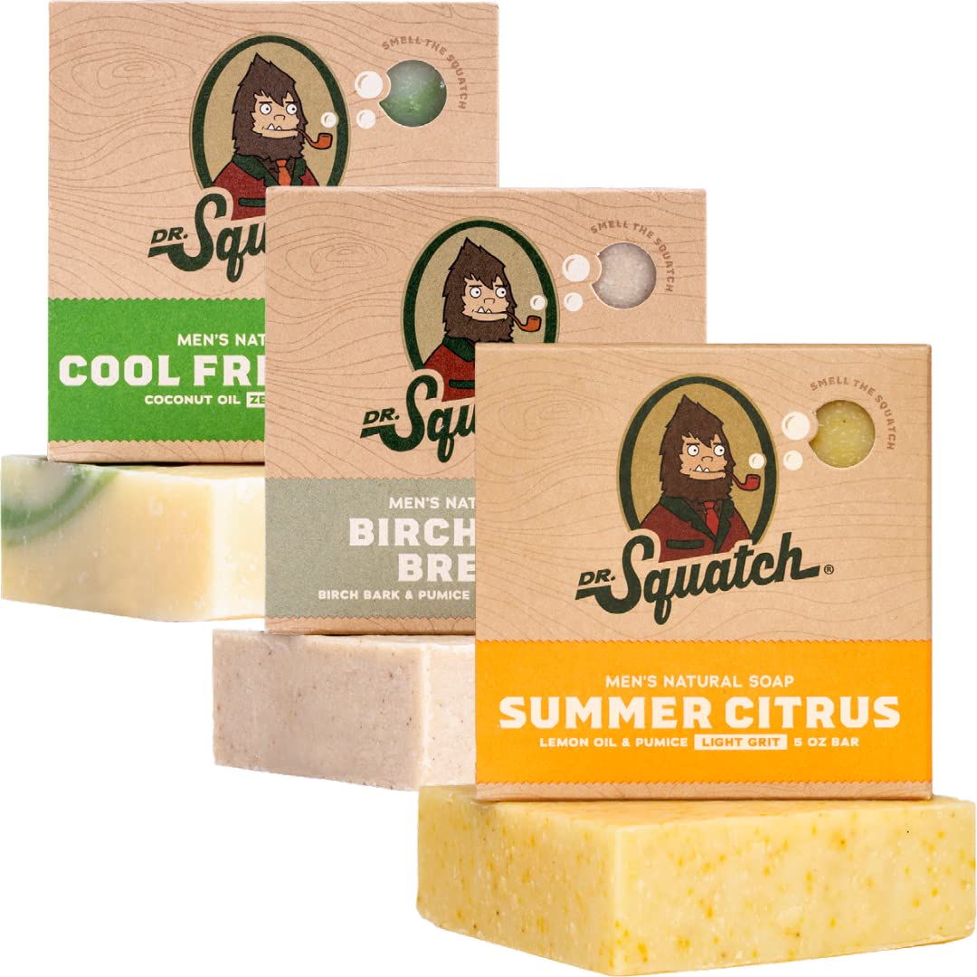 Dr. Squatch Summer Citrus bar soap pack – refreshing scent for morning cleanse