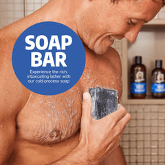 Dr. Squatch Summer Citrus deodorant application illustrating aluminum-free protection