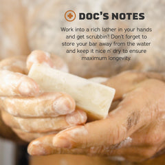 Dr. Squatch Summer Citrus and Eucalyptus Greek Yogurt bar with zesty aroma for refreshing cleanse.