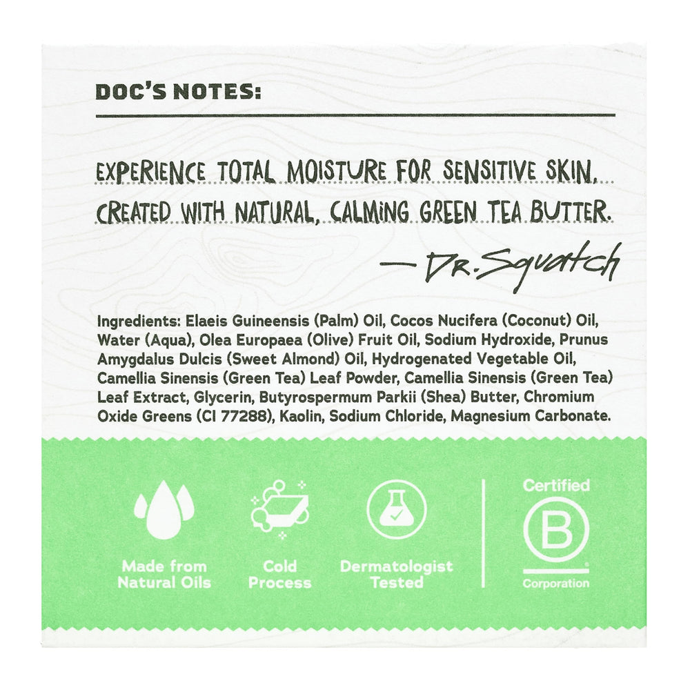 Total Moisture Bar Soap from Dr. Squatch resting on a clean countertop