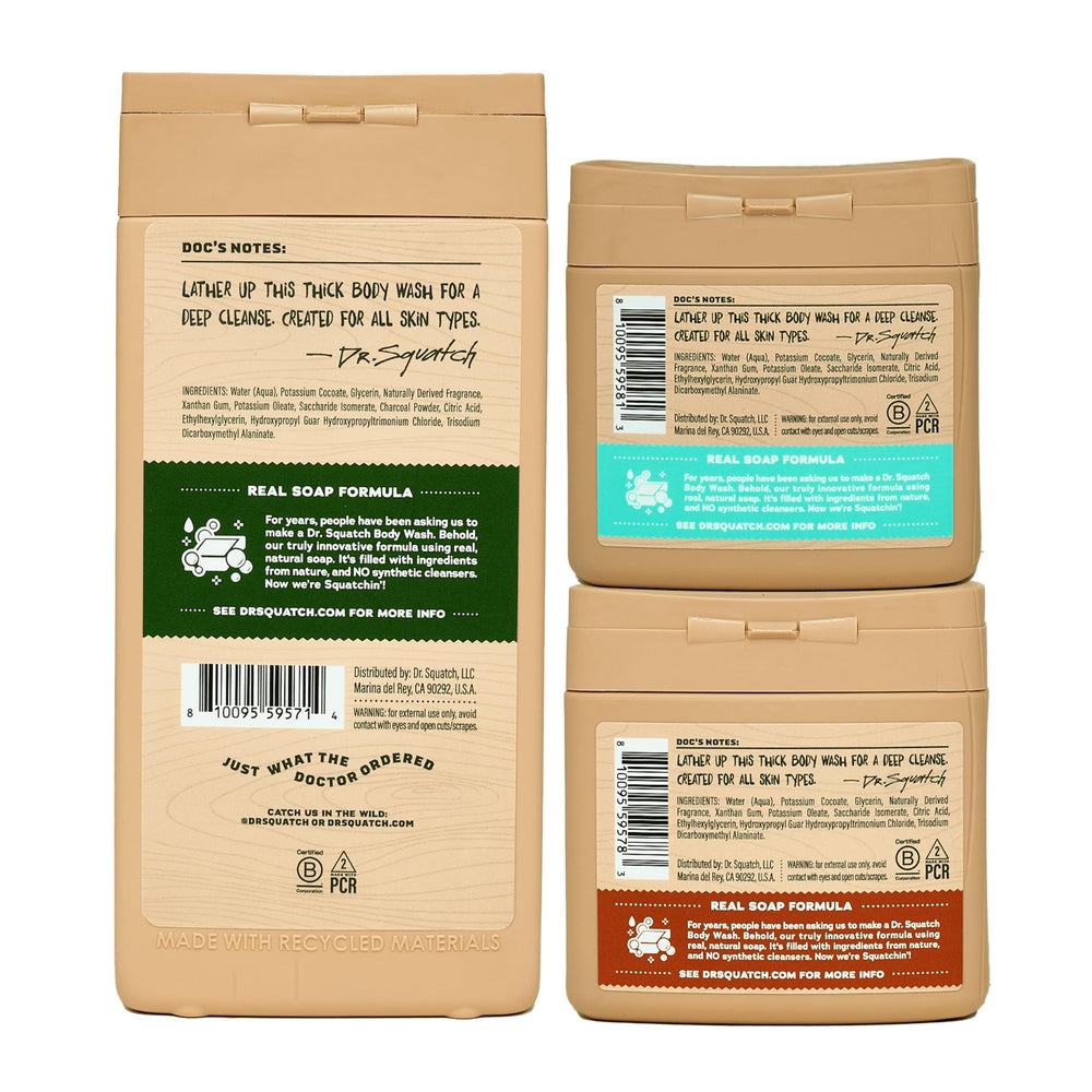 Dr. Squatch 2-pack box shows value and convenient daily-use duo