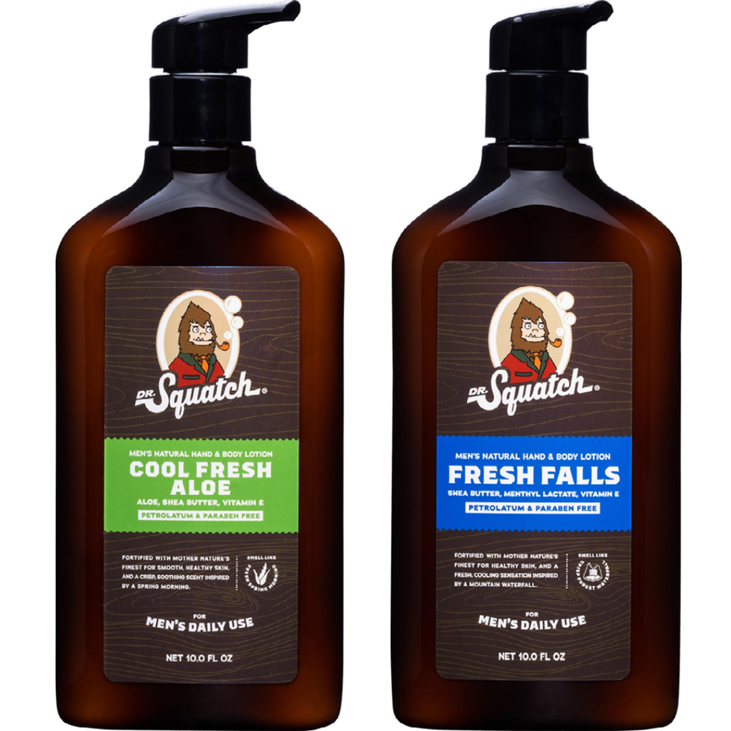 Dr. Squatch two-pack lotion box for easy daily moisturization.
