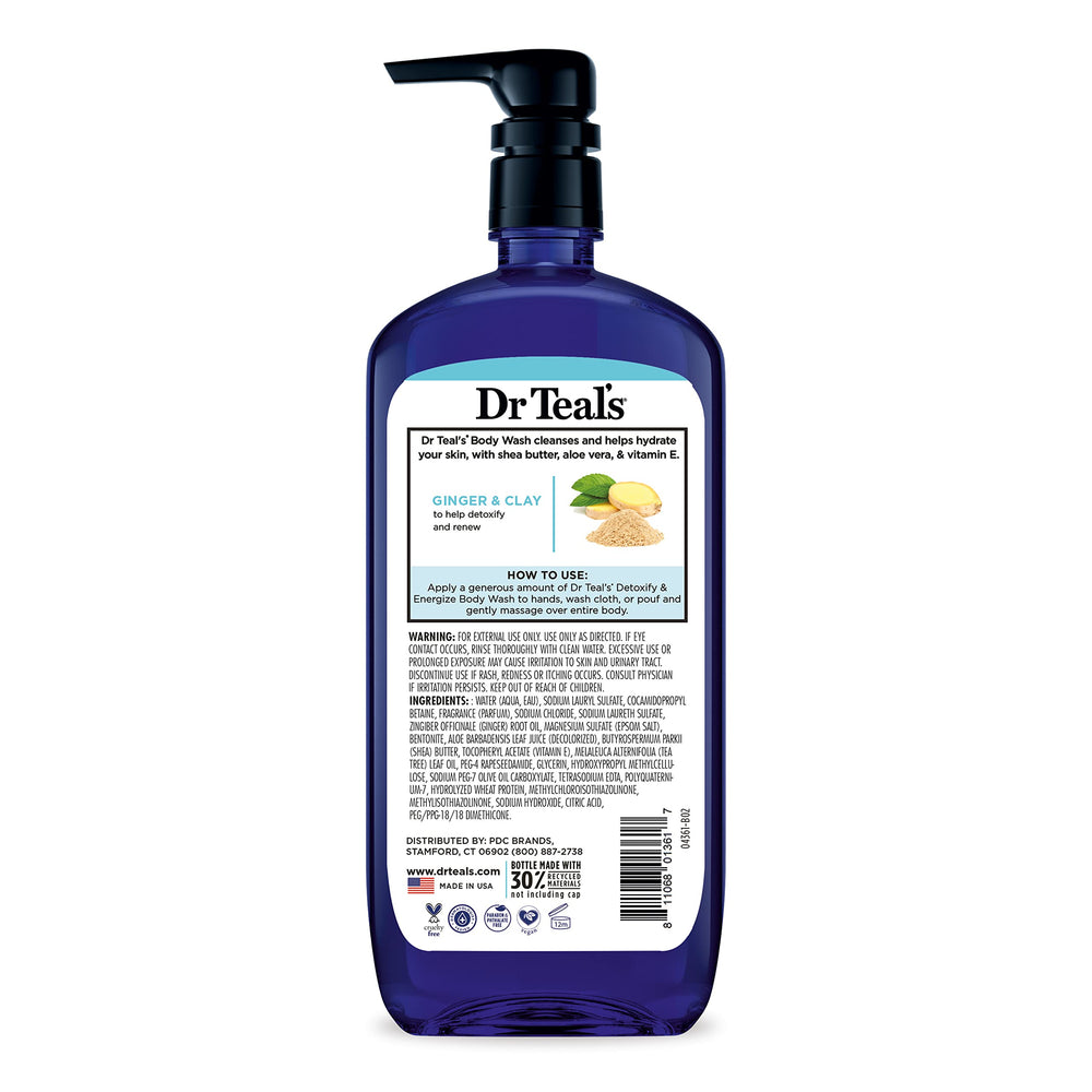 Dr Teal's moisturizes with Aloe Vera and Vitamin E