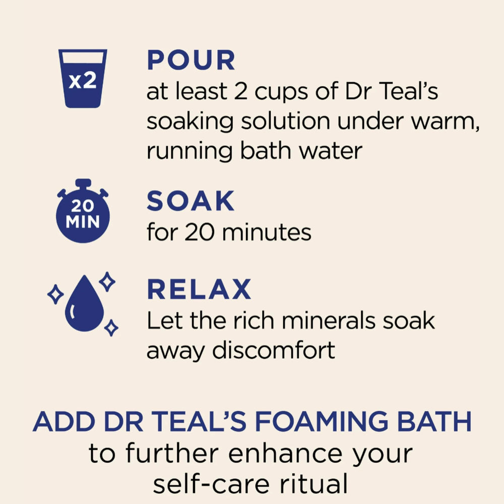 Dr Teal's Cozy Vanilla Season foaming bath lather ready for a gentle cleanse.