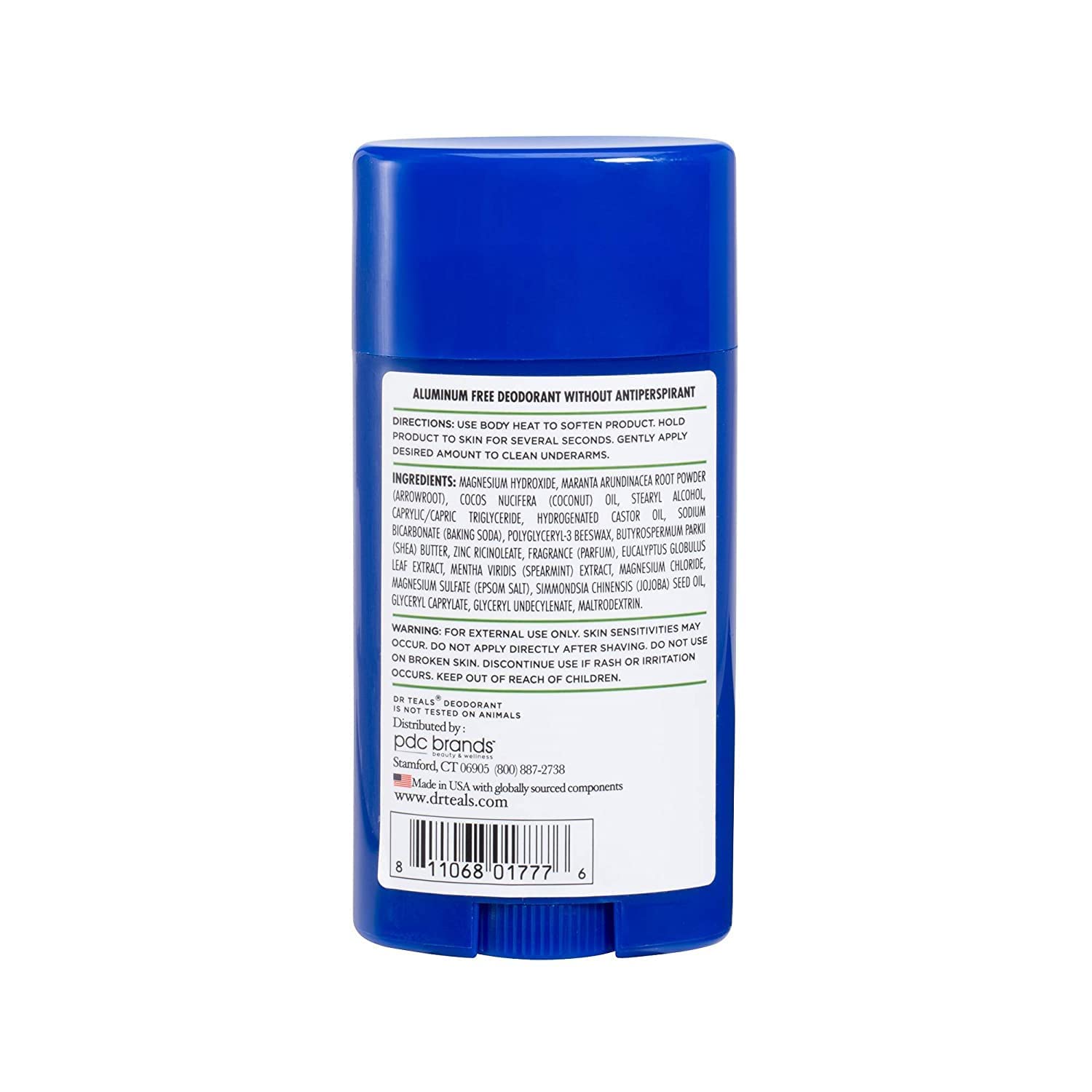 Dr Teals USA-made packaging emphasizes external use safety cues