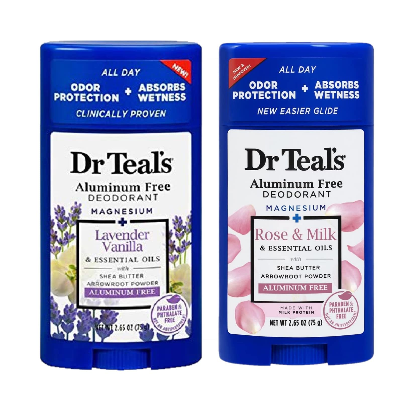 Dr Teals Vanilla Lavender deodorant bottle offers all-day fresh scent