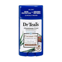 Dr Teals deodorant gift set with coconut oil for gentle moisture and odor control