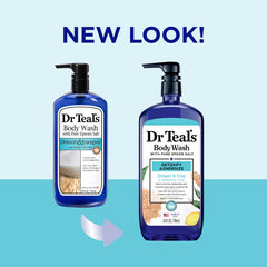 Dr Teal's ginger and clay lather energizes morning routine