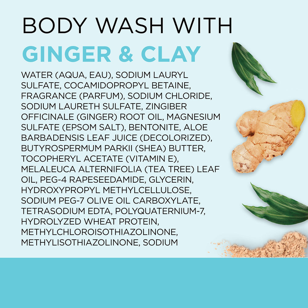 Dr Teal's ginger and clay brighten the shower moment
