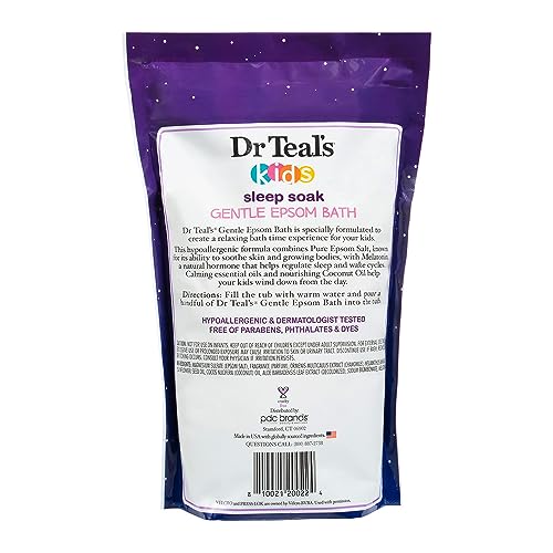 Dr Teal's Kids Sleep Soak bubbles image showcases a comforting soak helping wind-down moments.