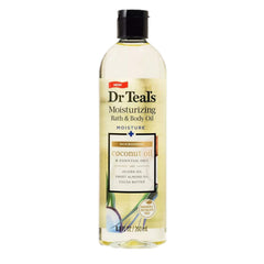 Dr Teals Ultra Rich Shea Butter Bath Oil bottle for deep hydration and silky skin.