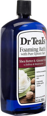 Dr Teal's Vitamin C and Citrus foaming bath bottle promotes glow