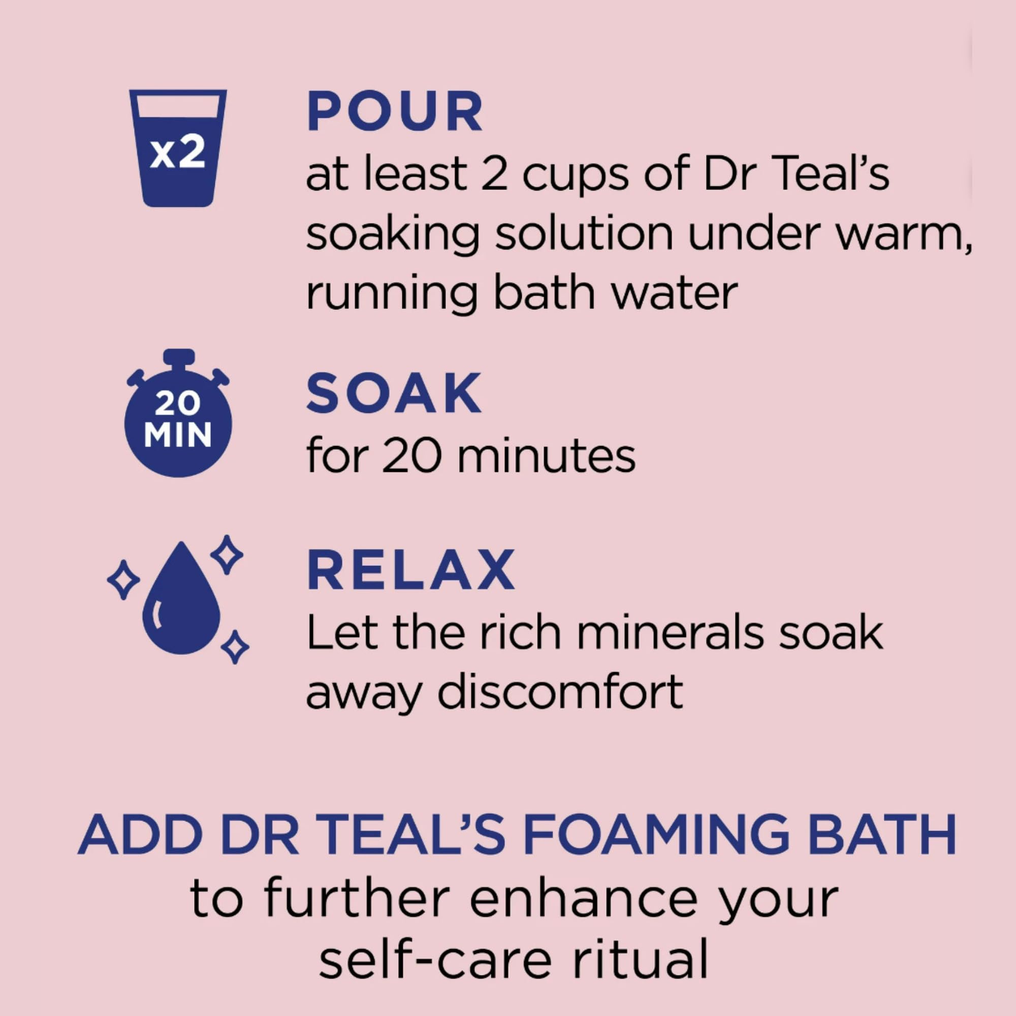 Dr Teal's Warm Autumn Comfort salt bag side angle for calming aromatics.