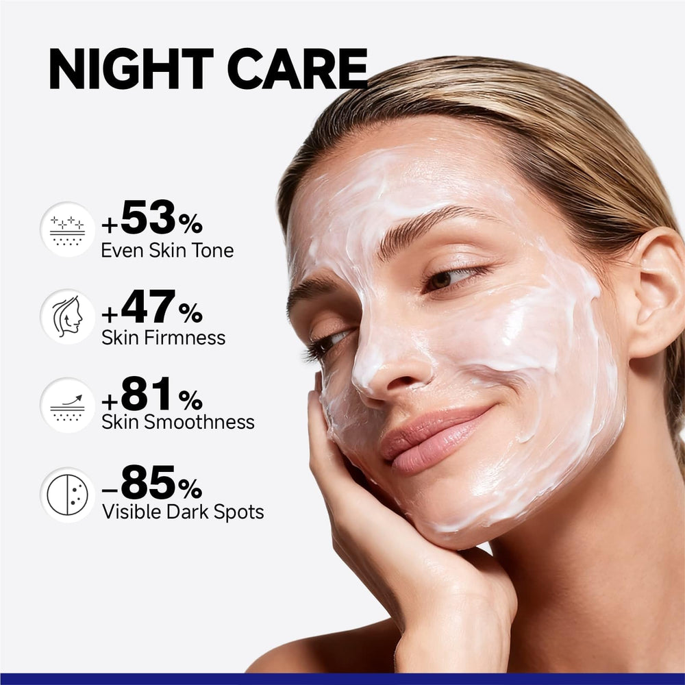 Dr Vincent Glass Glow Collagen Night Wrap Mask application on face demonstrates smooth spreading for even coverage