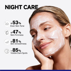Dr Vincent Glass Glow Collagen Night Wrap Mask application on face demonstrates smooth spreading for even coverage