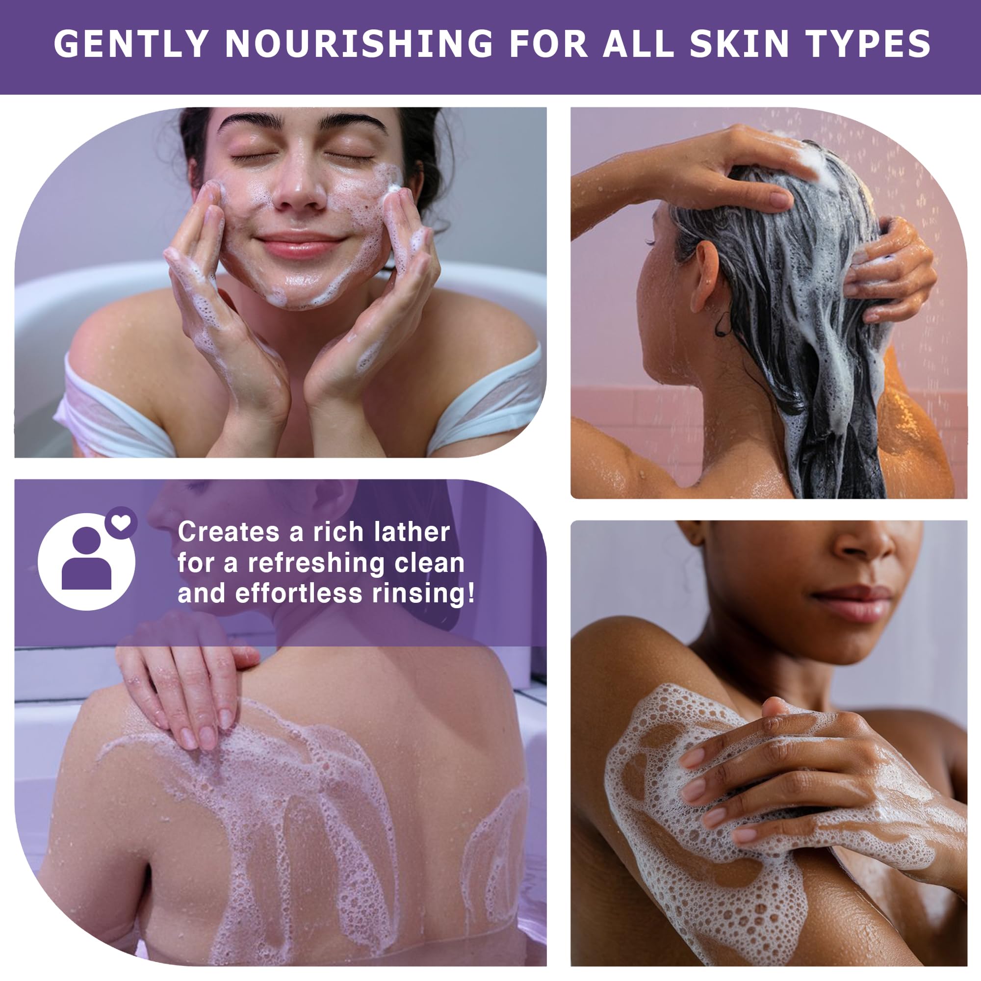Dr. Woods face-cleanser closeup shows organic shea butter enhancing skin-friendly cleansing.