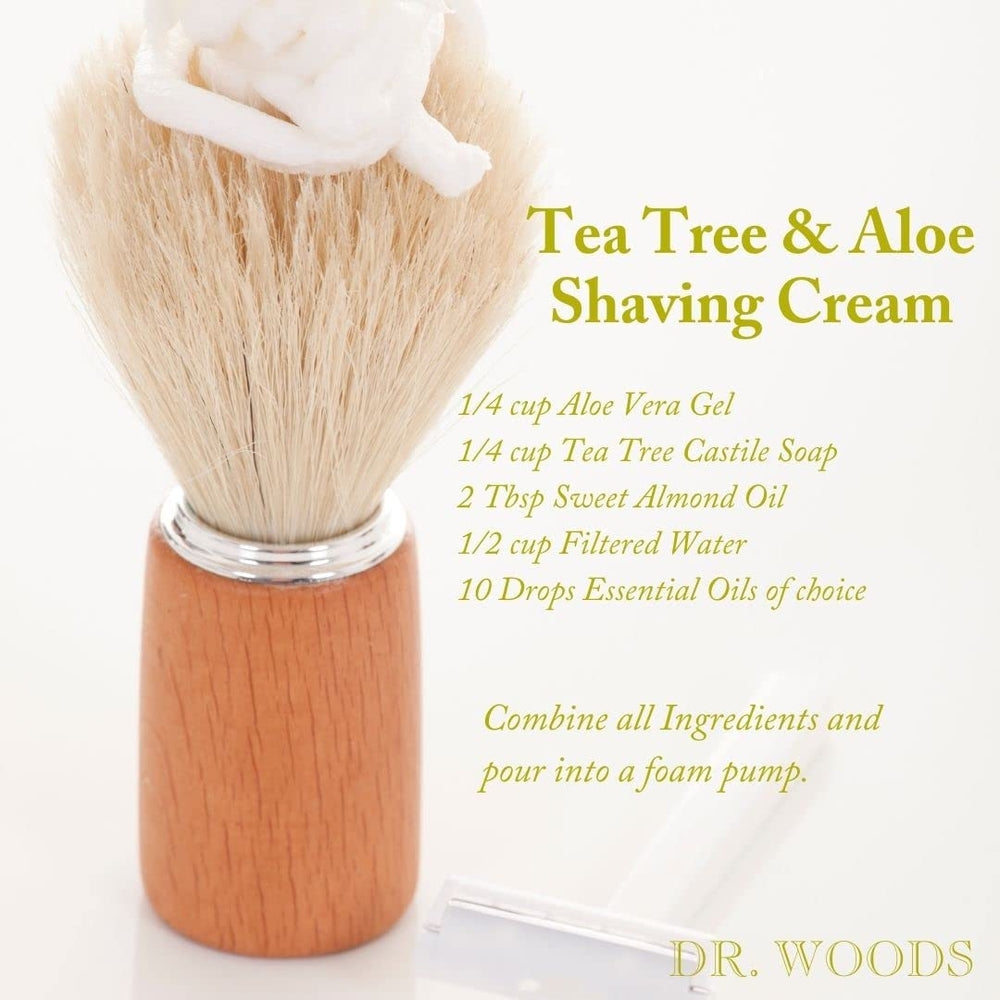 Dr. Woods tea tree oil refreshing scent signals a quick, revitalizing cleanse.