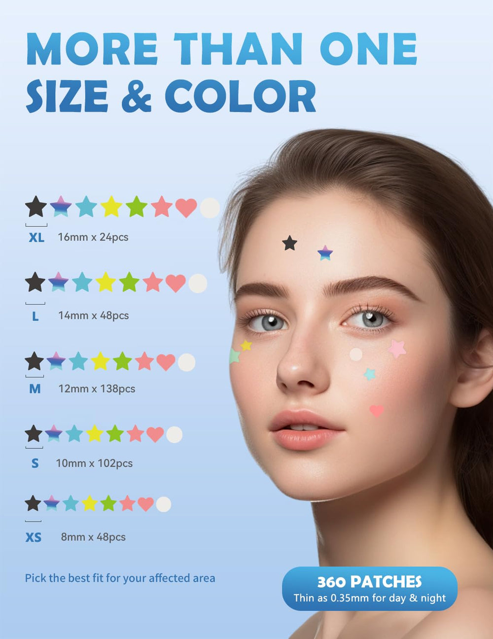 Dr. Zitacne Prismaticstars colors collection blends with skin tones for seamless coverage.