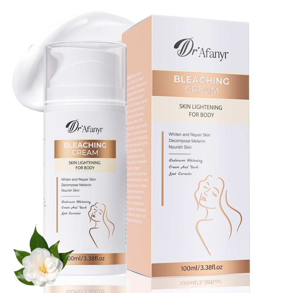 DR.Afanyr 100ml bottle showing skin bleaching cream for even tone.