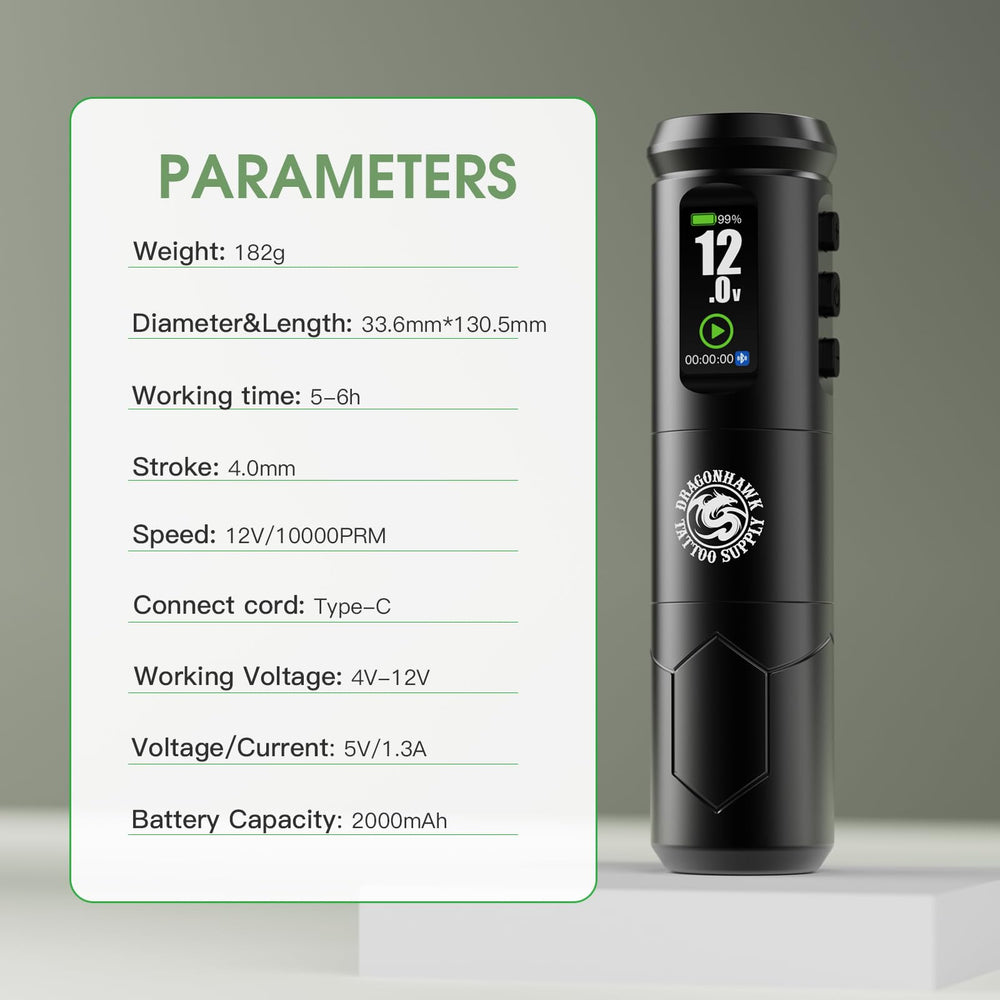 Dragonhawk A1 Pro cordless pen machine for portable practice anywhere