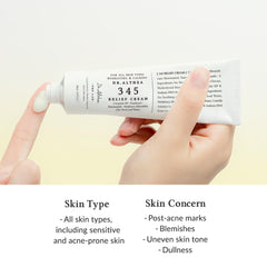 Dr.Althea 345 Relief Cream texture closeup with silky finish
