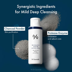 Dr.Ceuracle Pro Balance Enzyme Powder Wash foam-lather demonstrates gentle, deep-cleanse potential.