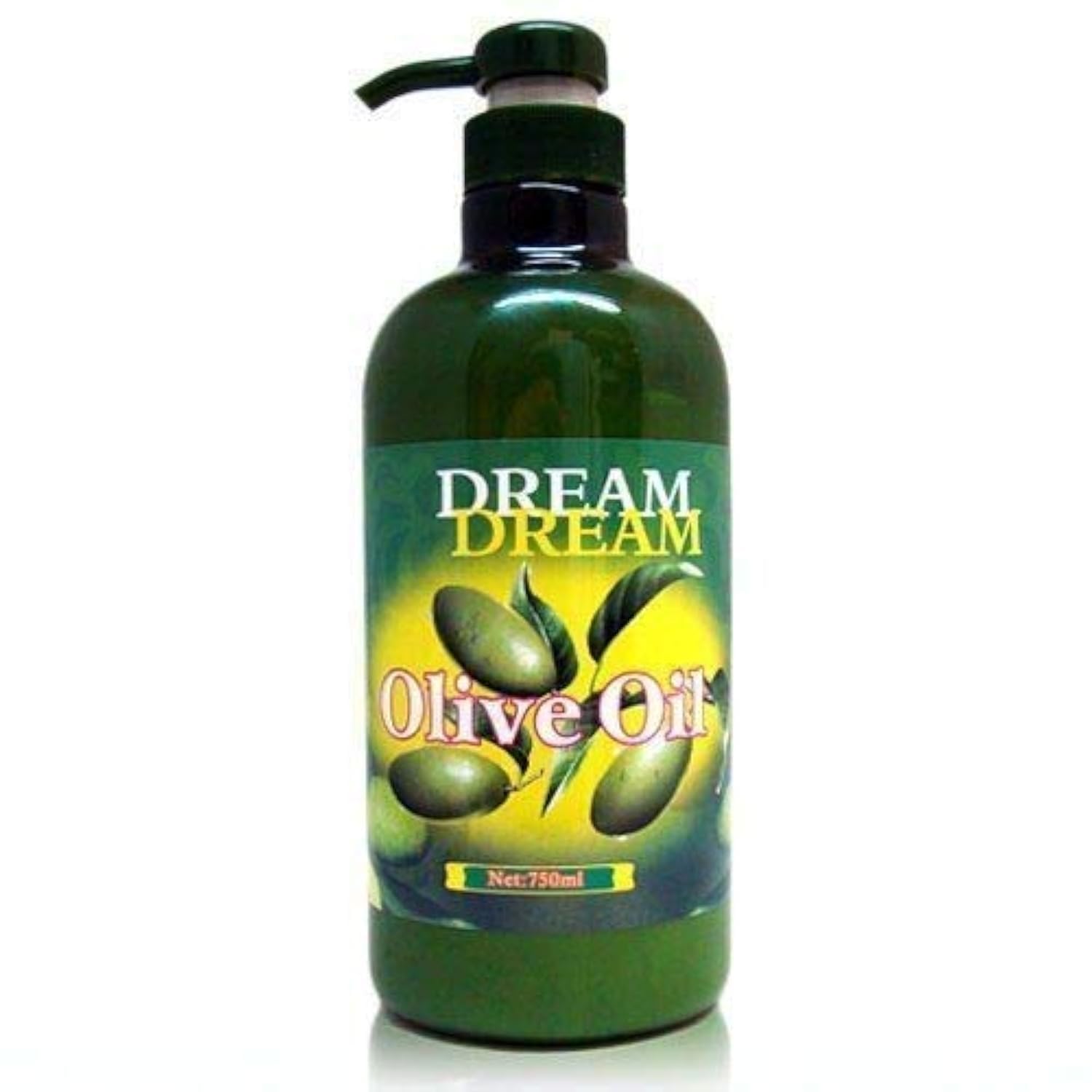 Dream Dream Olive Oil Lotion bottle 750ml for salon use delivers deep moisture.