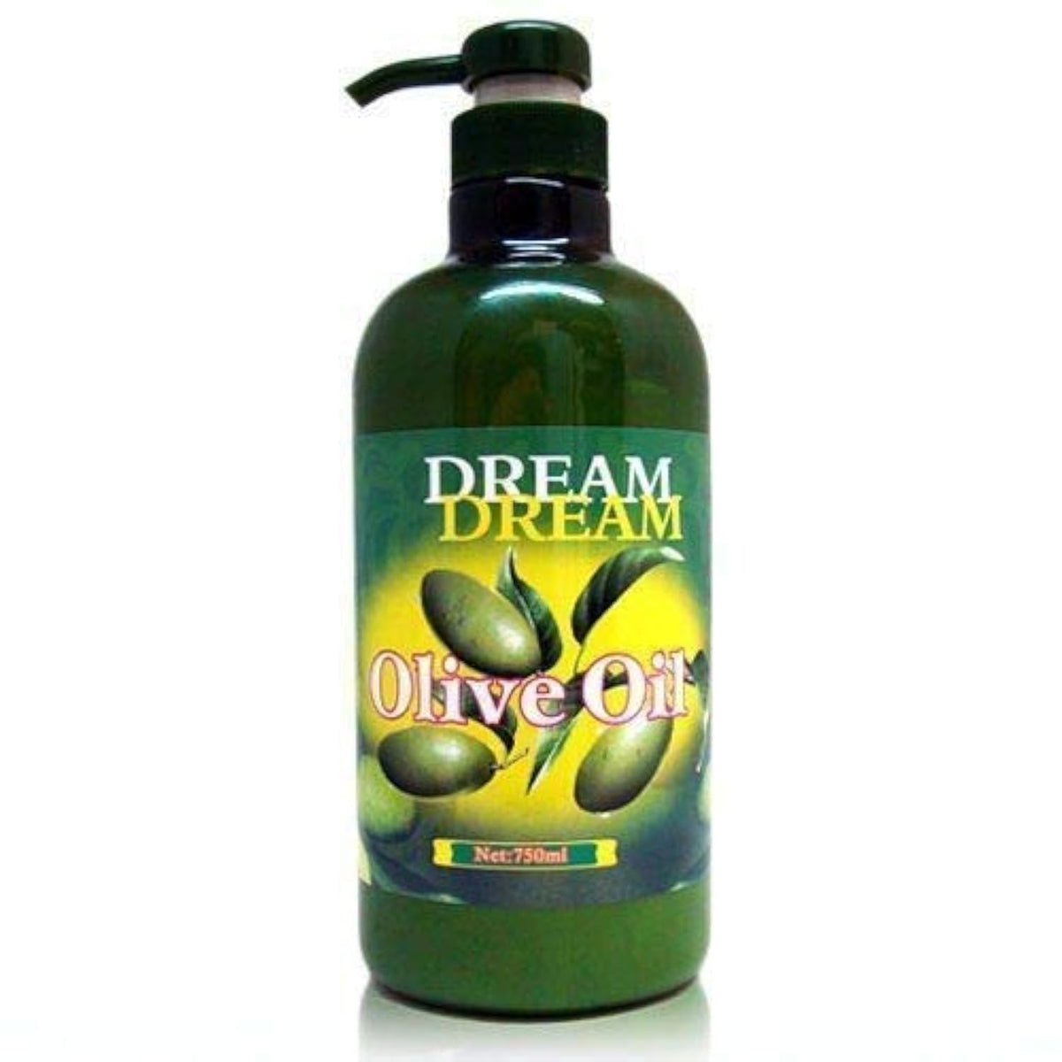 Dream Dream Olive Oil Lotion bottle 750ml for salon use delivers deep moisture.